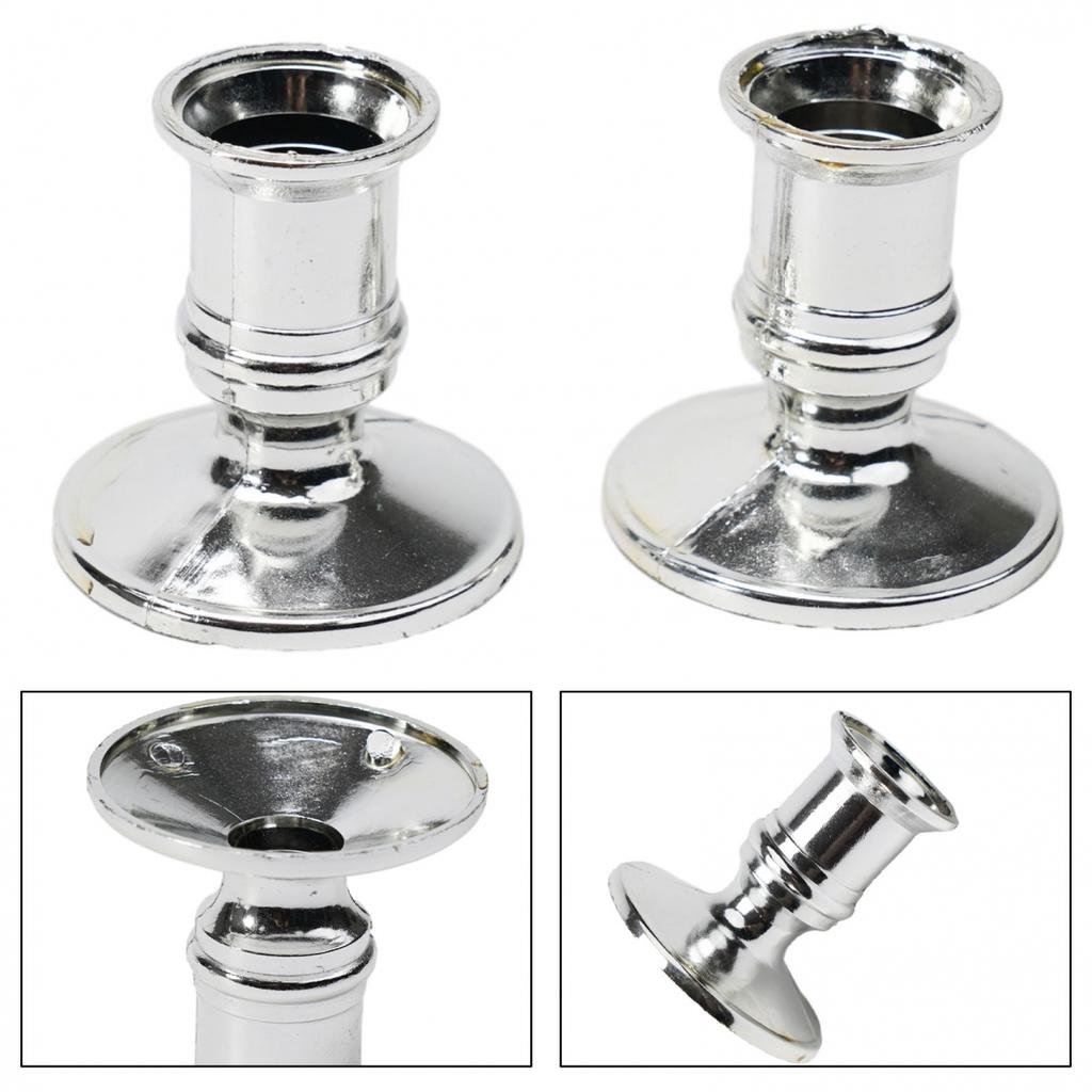 Candle Holders Candle Base Candlestick Plastic Silver-Plated