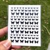 Butterfly nail art Stickers face Tattoo hand account facial masquerade Performance children Diy decoration stickers