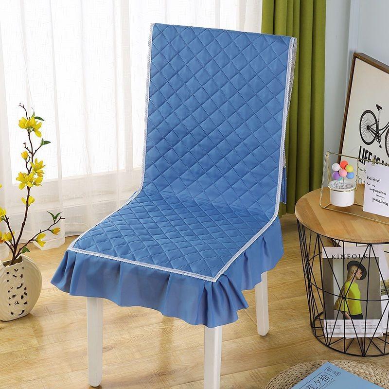 One Piece Seat Cover Quilted Checkered Skirt Hem Seat Covers Multiple Styles of Seat Cushions, Dust-proof and Anti Slip Chair Protective Covers