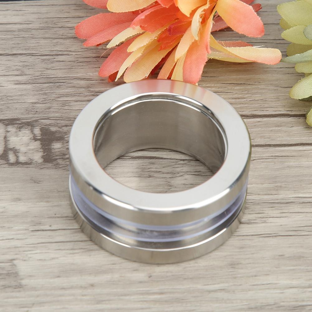 Stainless Steel Round Handle Bath Glass Embedded Hollow Pull Knob Sliding Door Handle