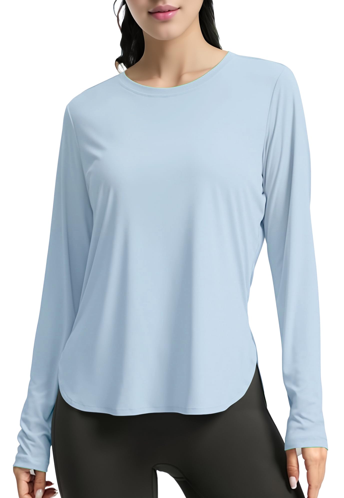 

Рашгард с длинным рукавом Crew Cool Four Yoga Light 2XL [Perturga] Женский, Футболка, Топы, UPF50+, Шея, Ощущение, Футболка, Дышащий, Походы, На открытом воздухе,