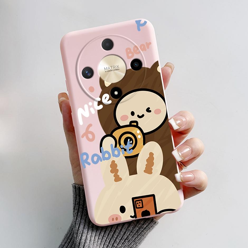 For Honor X9b 5G Candy Cases  Phone Shockproof Cases For Honor Magic6 Lite 5G Cute Cartoon Beautiful Painting Soft Phone Covers Honor X9b 5G