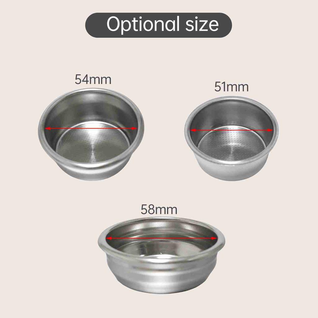 51mm Kaffeetassen-Filterkorb Edelstahl Kompatibel mit Siebträger