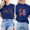 Modne damskie koszulki Odzież Vintage Koszulki Estetyczne na 50. Urodziny Klasyczne Koszulki z Graficznym Nadrukiem 50 Bday Codzienne Koszulki