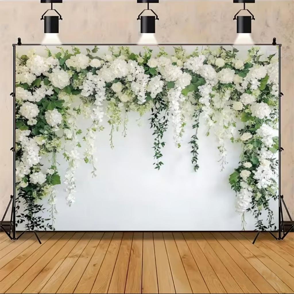 Floral Wall Theme Background Birthday Wedding Engagement Ceremony Party Decoration Abstract Flower Portrait Photography Studio