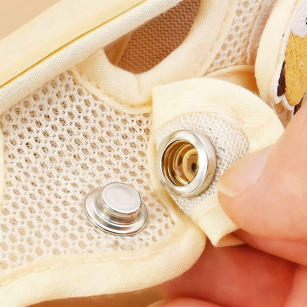 6Pcs/Set New Solid Metal Buttons Fasteners Button Easy To Use Snap Button Round Shape No Sewing Buttons Sewing Accessories