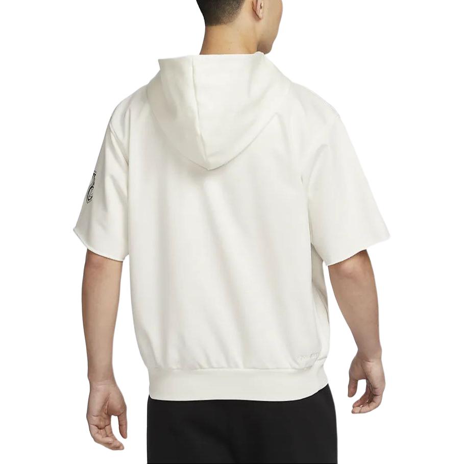 Nike SS23 Standard Issue CHBL Letter Embroidery Quick-Dry Hooded Short Sleeve Sweatshirt Men Sweatshirt Sail HF6152-133