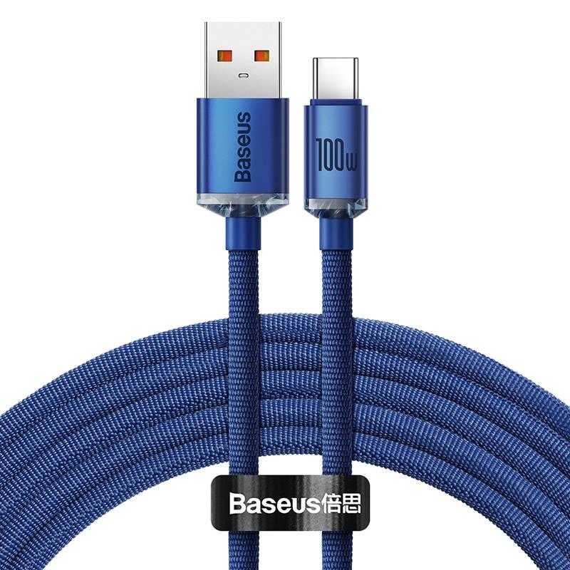 Kabel Usb Do Usb-C Baseus Crystal Shine, 100W, 2M (Niebieski)