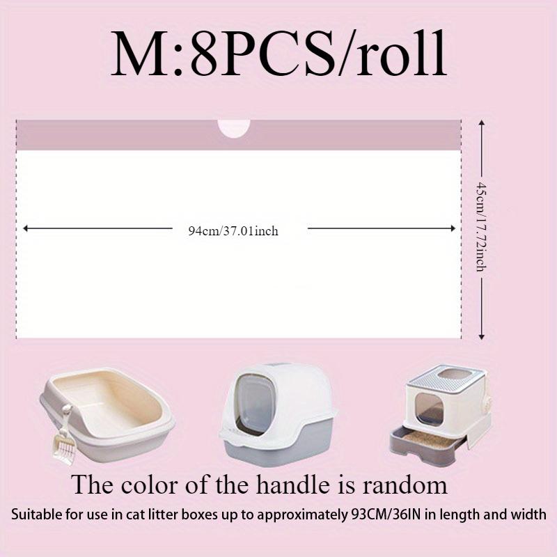 

1/2/3 рулона одноразовых мешков для кошачьего туалета Одноразовый мешок для отходов домашних животных с завязкой Быстроочищаемые переносные мешки для кошачьего туалета 1Roll