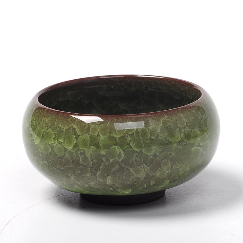 Cracked Ice Ceramic Zisha Tea Cup Set: Portable Gongfu Tea Tasting Set, Ideal for Weddings and Festivals.