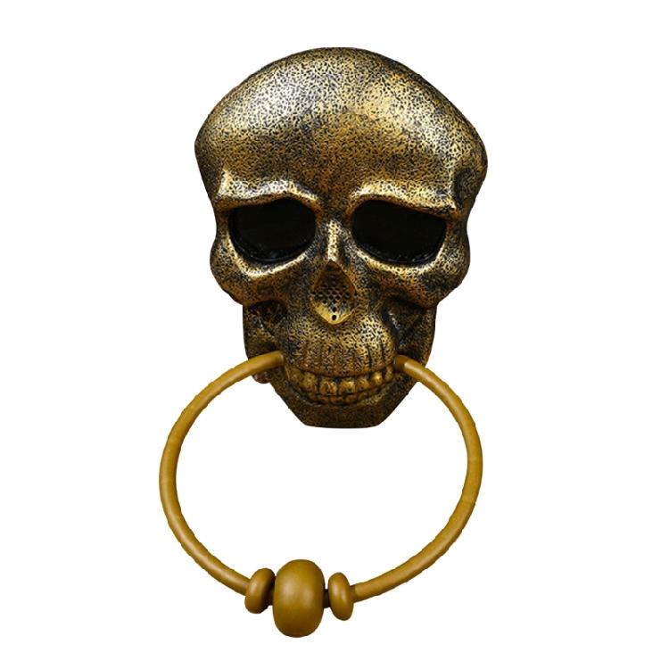3D Skull Door Knocker Wall Hanging Decoration Gothic Skeletons Head Skull Art