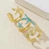 3pcs Set Bohemia Irregular Ocean Starfish Seashell Opening Rings for Women Summer Beach Vacation Jewelry Stacked Ring Accessory