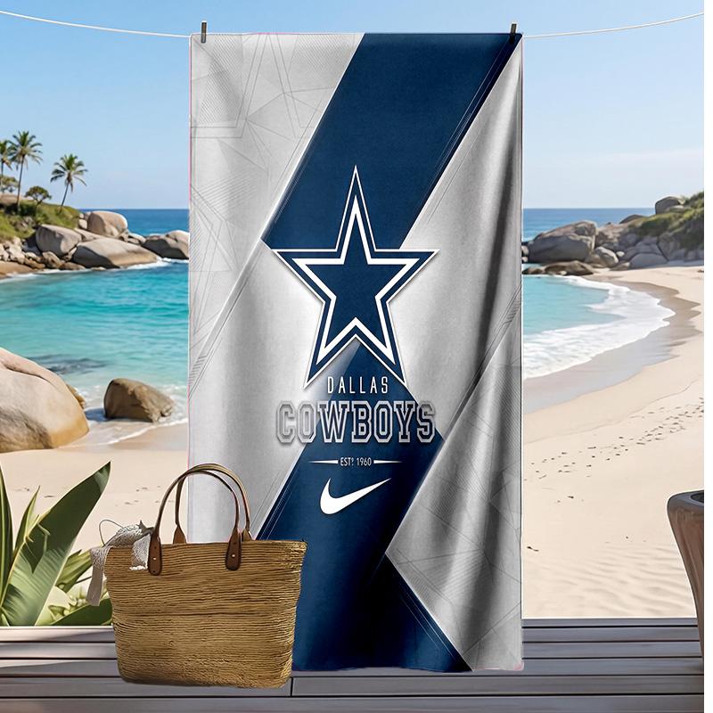 Dallas Cowboys Print Beach Towel Soft Portable Quick?dry Towel For Pool Summer Vacation Outdoor Sport