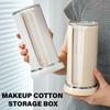 Durabl Cotton Sheets Holder Rotatable Cotton Pad/Sheet Holder Vanity Organizers for Makeup Station Organizing