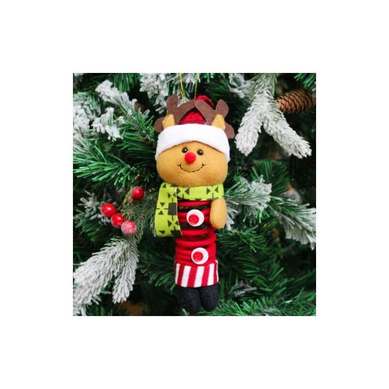 Weihnachtsfiguren im europäischen Stil zum Schwingen mit Stoffmaterial für festliche Dekorationen