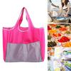Yousheng Foldable Shopping Bag Reusable Travel Grocery Bag Reinforced Stitching Sturdy Handles Large Capacity Shoulder Handbag