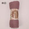 Muslim Women Solid Color Scarf Shawl Cotton Crinkle Hijab