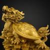 Brass Dragon Turtle Bagua Ornament