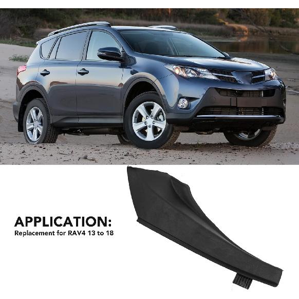 Front Wiper Side Cowl Extension Cover, Exquisite Finish Windshield Wiper Side Cowl Extension Trim Fender Cover Perfect Match for Highstrength Cowl