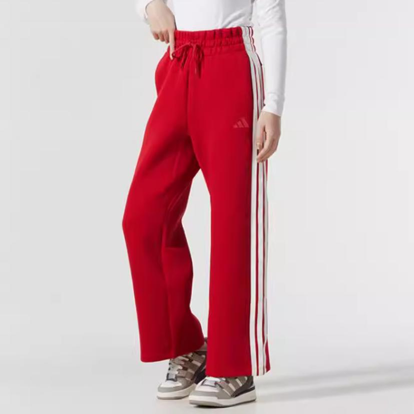 adidas Sportlife Knitted Sweatpants Women's Red/White JZ1643