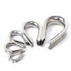 304/316 Stainless Steel Wire Rope Cable Thimbles Accessories , J006