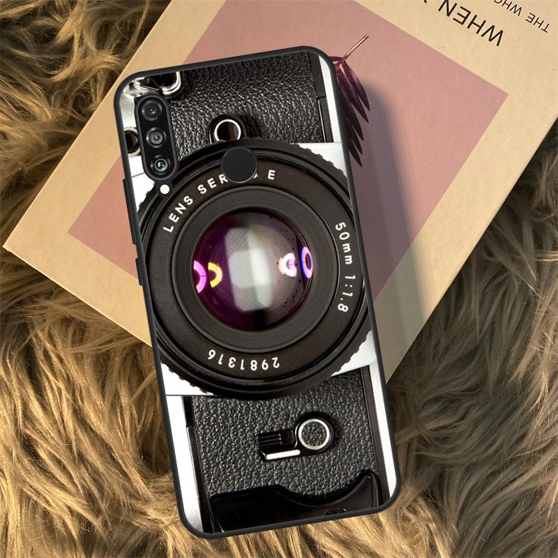 Retro Nostalgia Camera For Huawei Nova 5T 3i 7i 8i 11i 12i 9 10 SE Y60 Y61 Y70 Y72 Y73 Y90 Y91 P30 P40 Lite Case