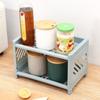 Desktop Storage Rack Organizer Double Layer Lightweight Sturdy Cosmetics Storage Rack for Kitchen