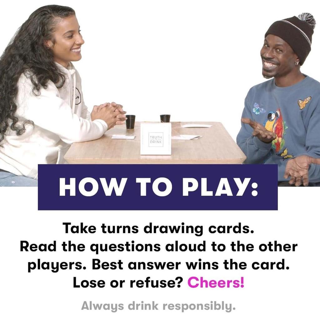 Joc de cărți Adevăr sau băutură cu Cut, dezlănțuiește-ți secretul cu întrebări hilare și personale, faimos joc de rețele sociale pentru petreceri și noapte de jocuri