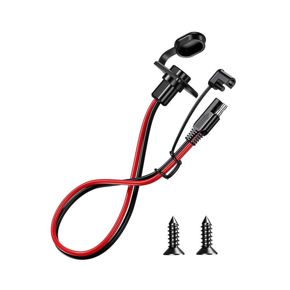 

DIY 12AWG 30CM SAE розетка питания SAE водонепроницаемая панель быстрого подключения универсальный скрытый монтажный разъем для аккумулятора мотоцикла