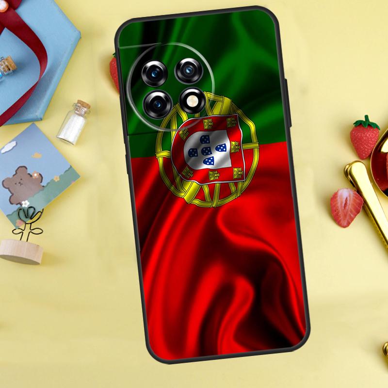 Portugal Flag Case For OnePlus Nord 5 CE 2 3 4 Lite N20 N30 OnePlus 15 12R 13R 13 12 11 10 10T 13T Cover
