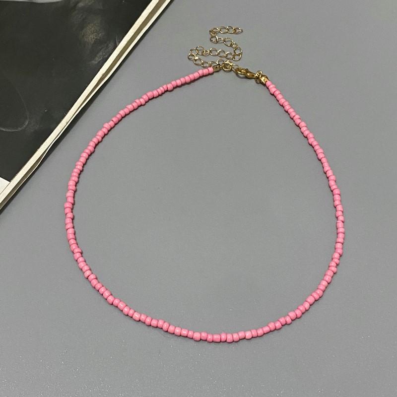NEW Simple Seed Beads Choker Women Korean Fashion Charm Colorful Handmade Boho Collar Chain Neck Necklace Femme Jewelry Gift