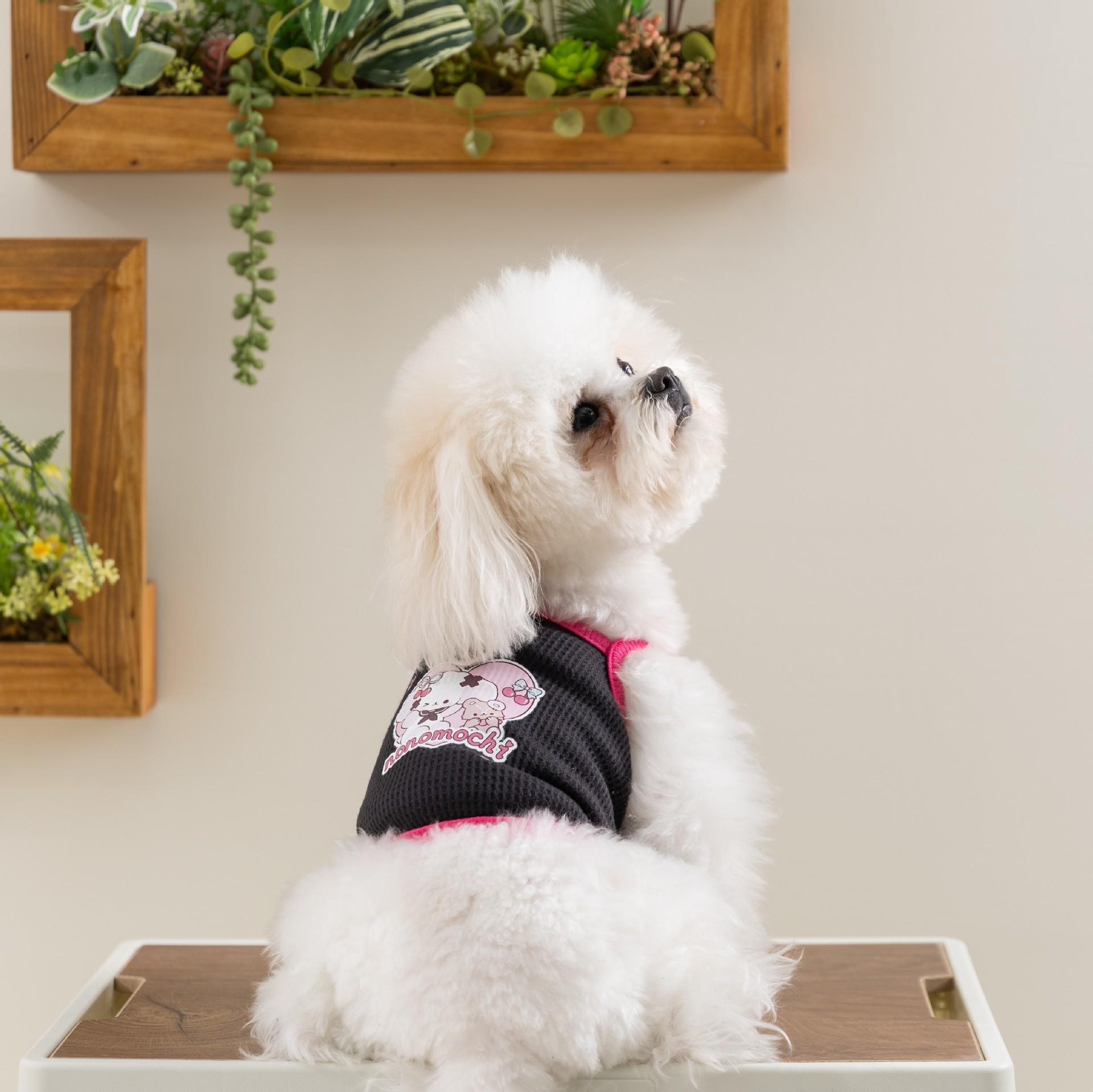 

25 years of new products Spring and summer cartoon suspender dog bipedal cartoon vest teddy small and medium dog pet clothes XS (recommended weight 1-1.5 kg) чорний