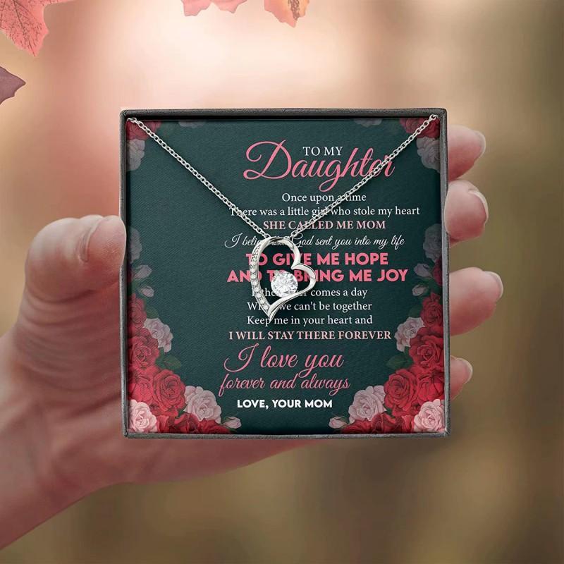 Sterling Heart Pendant Necklace Women Minimalist Clavicle Chain Gift Mom Daughter