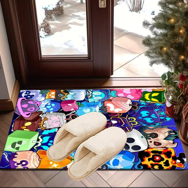 Colorful Cube Creatures Carpet, Chair Rug,Rug for Office Bedroom living rooms, Doormat decor Fan Gift Christmas Gift
