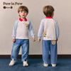 PawinPaw Cartoon Bear Unisex Baby Lapel T-shirt