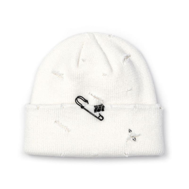 BLACKBLOND BBD Ripped Piercing Custom Czapka (Biały)