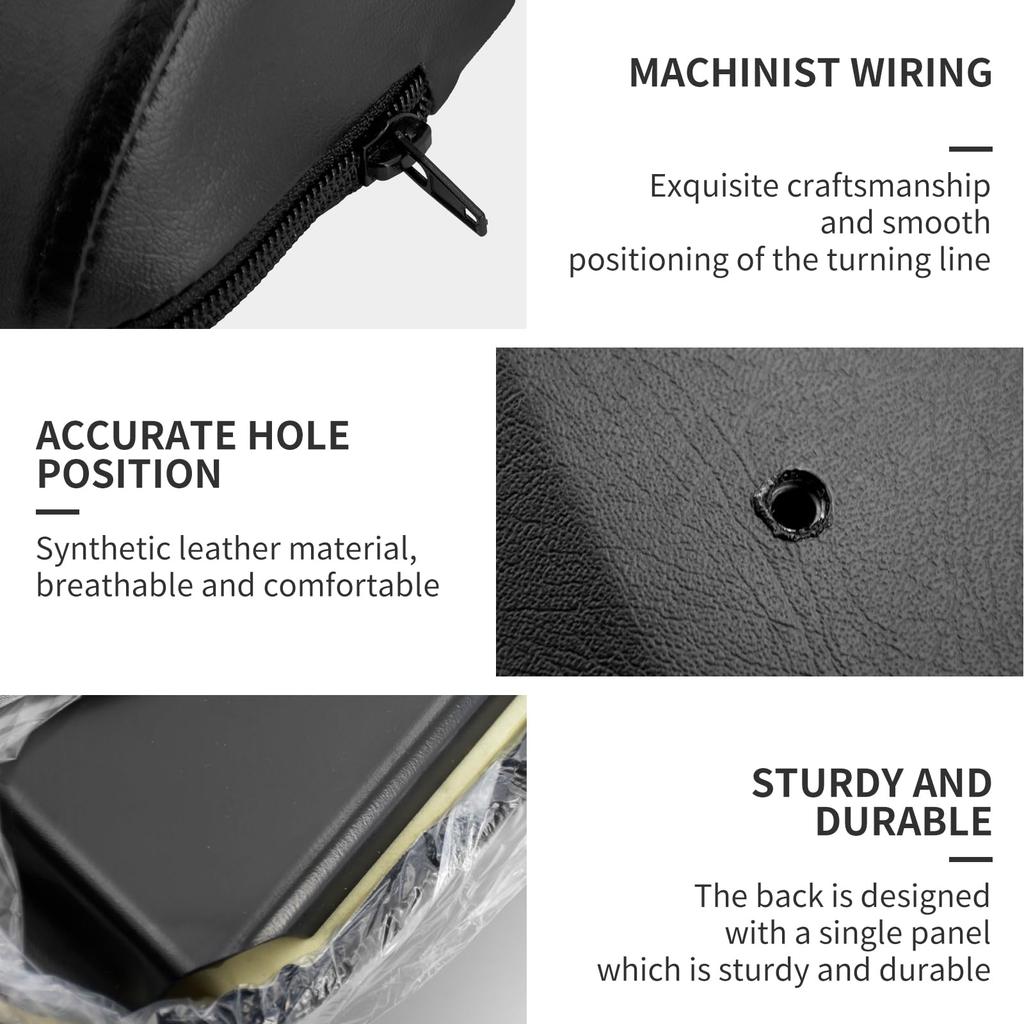 HCmotorku Motorcycle Sissy Bar Backrest Cushion Pad for Harley Sportster XL 883 1200 XL883X XL883N (2004-2024)