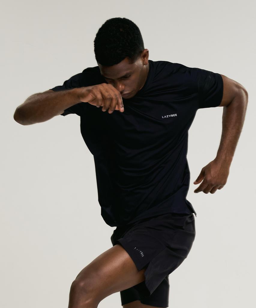Leijibi Aero Touch Unisex Short Sleeve T-Shirt Standard Fit (Swim Running Gym) Short Sleeve W (4 Colors)