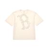 New MLB T Shirts Unisex Cream 3ATST0144-43CRS