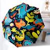 1pc Dino Jungle Automatic Open/Close Umbrella, Windproof, Folding Compact Umbrella with Lightweight Design for Women/Men139