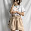 Summer Elegant High Waist Shorts Women Casual Solid Wide Leg Loose Short Pants Bottom Pocket Trousers A-line Pants