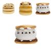 Colorful 25cm Hamburger Cat Plush Toy Stuffed Animal Cake Cat Rainbow Cat Doll
