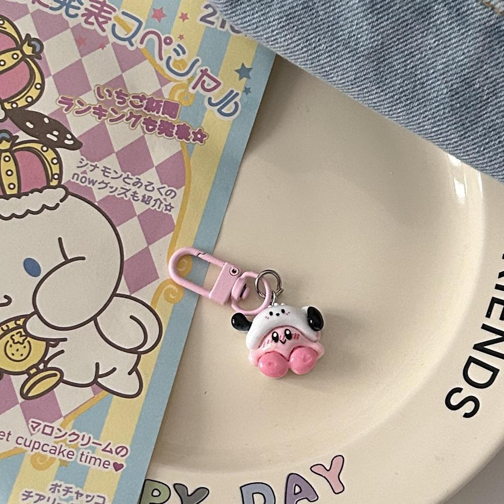 Cute Kirby Keychain - Funny Cartoon Star Backpack Pendant for Best Friends