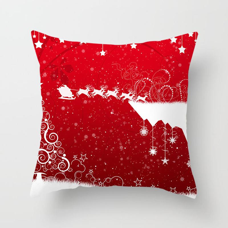 Merry Christmas Throw Pillow Cover Christmas Red Throw Pillow Cover For Sofa Home Decor