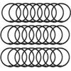 24 Pack Shower Curtain Rings, Rustproof Decorative Metal Round Shower Curtain Hooks for Bathroom Shower Rod (Black)