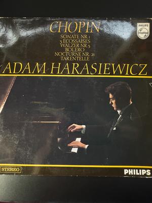 LP Record ADAM HARASIEWICZ - Chopin - Sonate NR.1, 3 Ecossaises, 839748LY Philips 1968 Netherland Classical Used