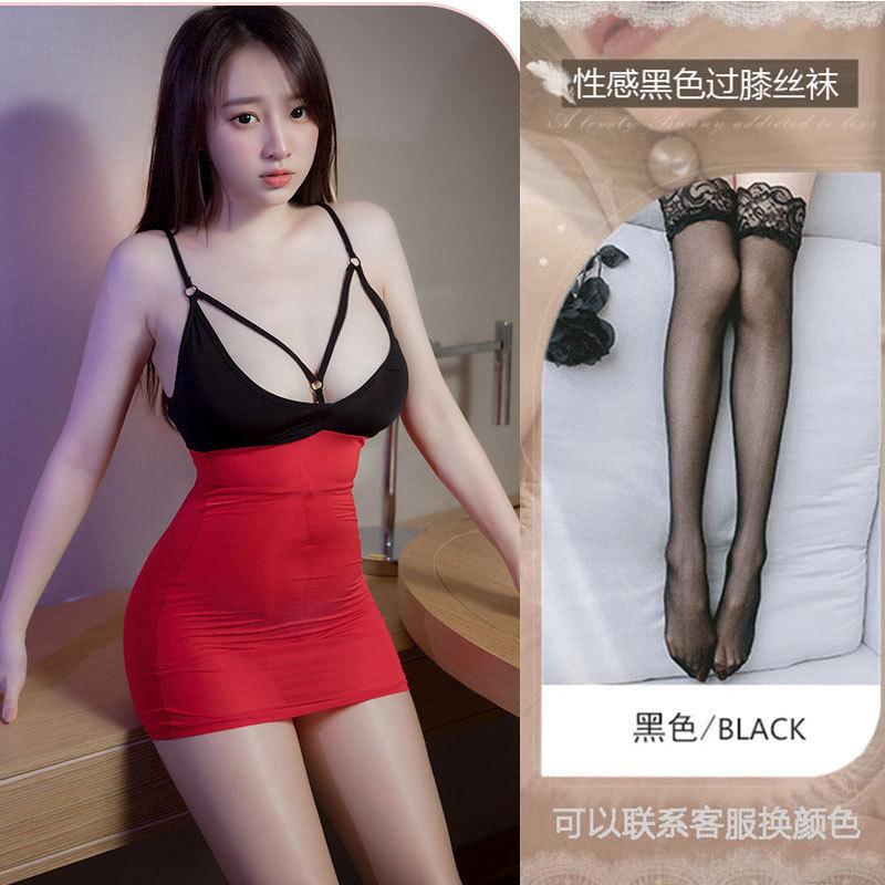 Sex one-piece clothes are convenient to take off, bed perspective clothes, sexy underwear, sex pajamas, milk leakage exposure clothes, open file.