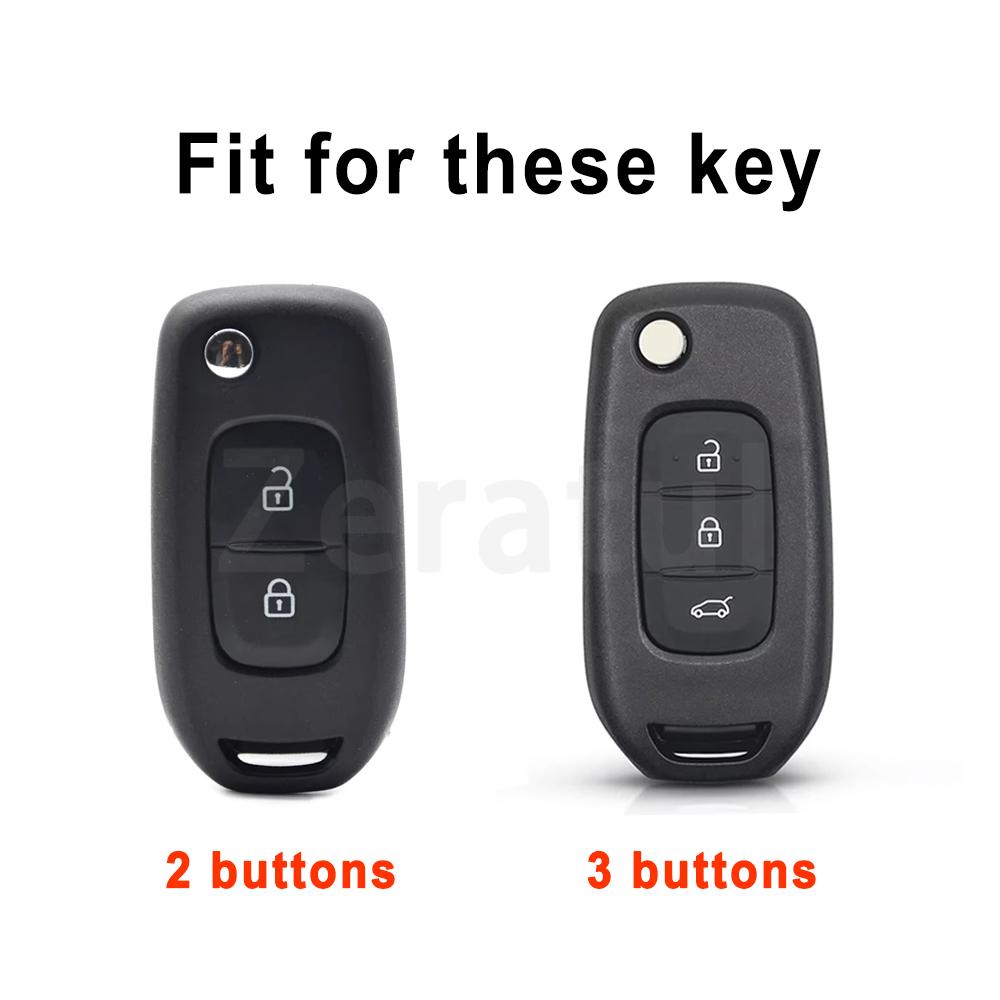 2/3 Buttons Tpu Key Case Car Key Cover For Renault Arkana Sandero Stepway Logan Twingo Kwid Trafic Clio Kadjar Clio 5 Captur