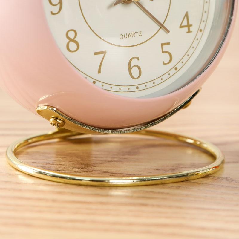 Nordic Office Desktop Small Alarm Clock Student Bedroom Bedside Mute Digital Personality Simple Tabl