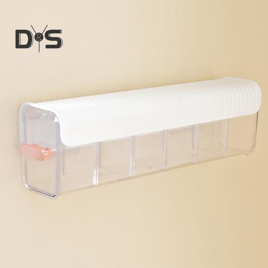 Przezroczysty organizer ścienny do przechowywania bielizny z pokrywką, łatwy montaż, wiszący na ścianie organizer ścienny do przechowywania bielizny i majtek